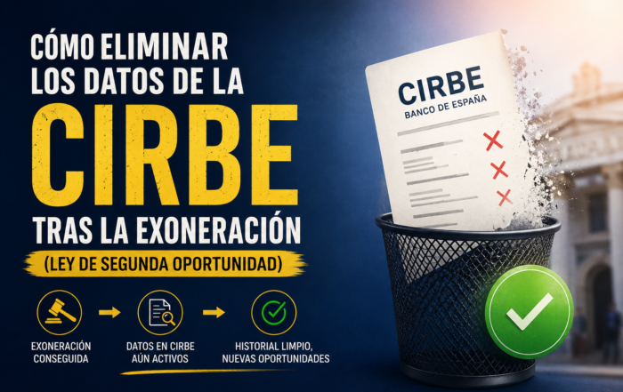 Como eliminar datos CIRBE tras EPI